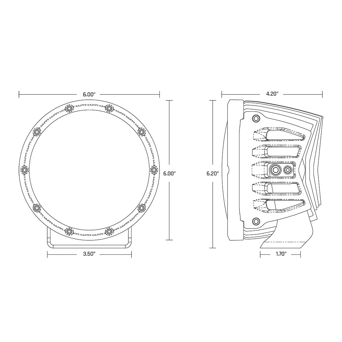 6 Inch 360-Series Ditch Light Kit Tundra (2022+) - Image 5