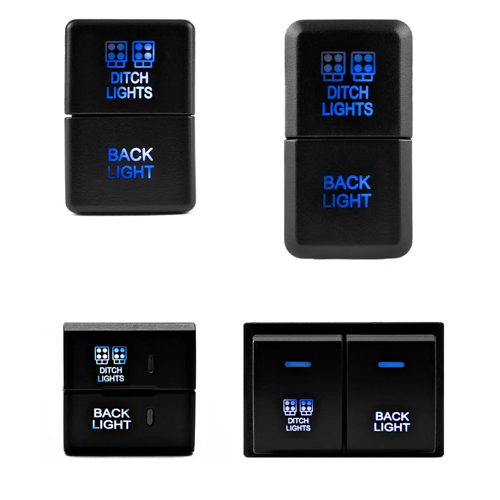 Ditch Light & Backlight Dual Function Switch 4Runner (2010+) & Tacoma (2016+) & Tundra (2007+) & Sequoia (2023+) & Land Cruiser (2024+) - Image 5