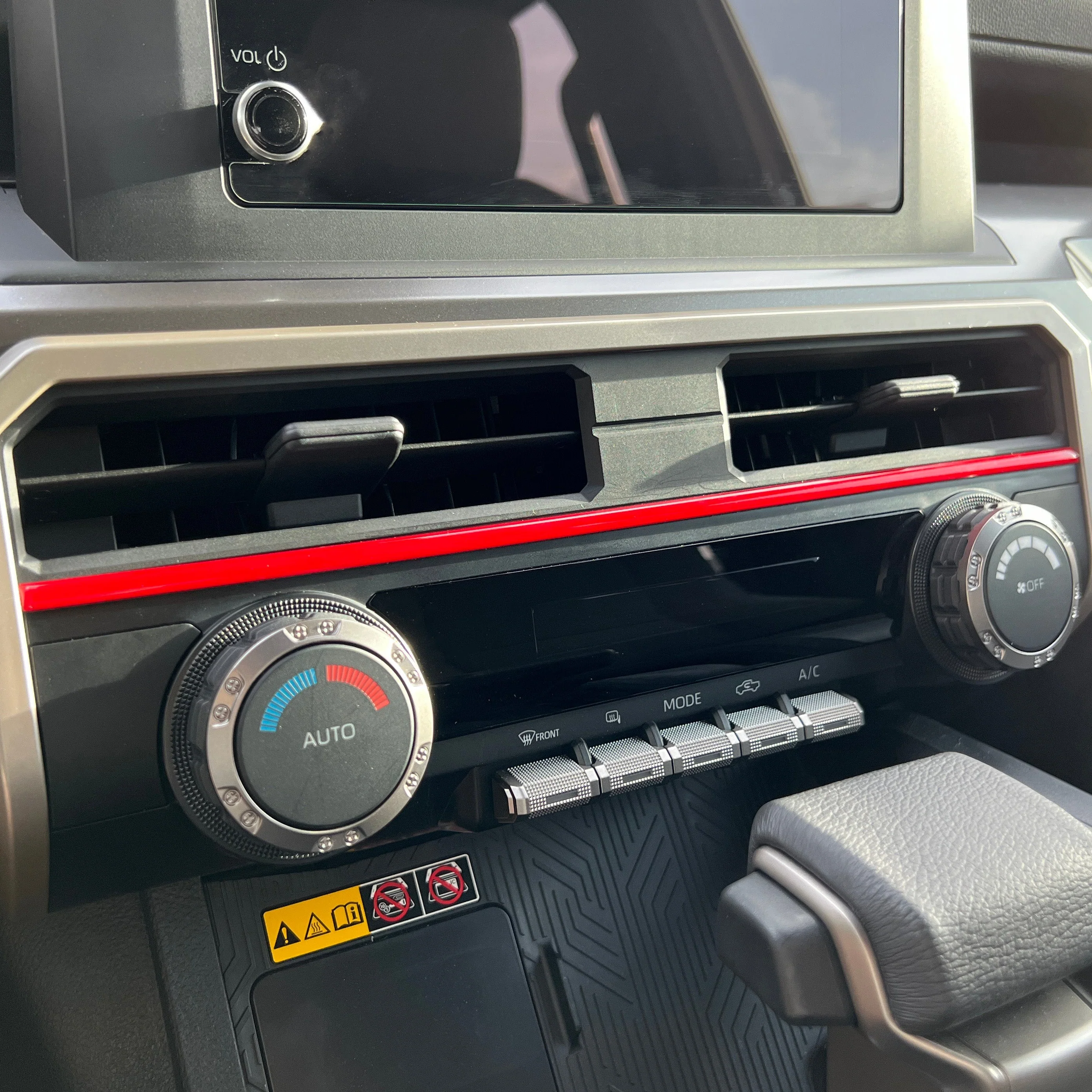 Strip Above Climate Control Accent Trim 4Runner (2025+) & Tacoma (2024+) - Image 2