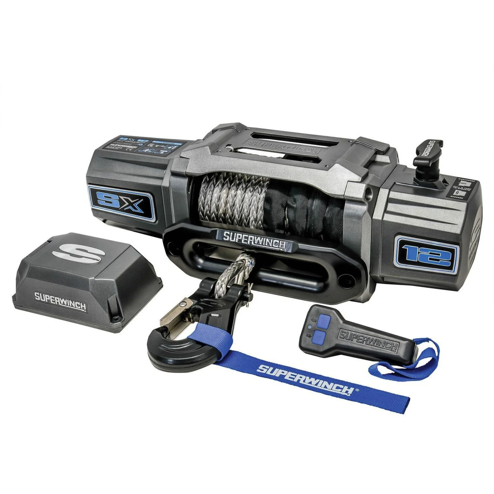 SX12SR 12V DC 12,000lb Synthetic Rope Winch - Image 8