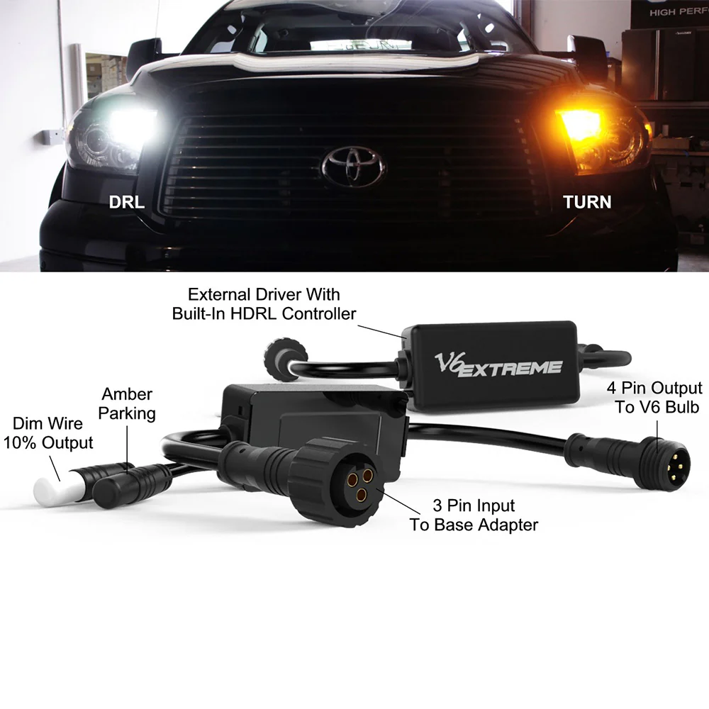 V6 Extreme White Amber Turn Signals 3G Tacoma / 3G Sequoia - Image 4